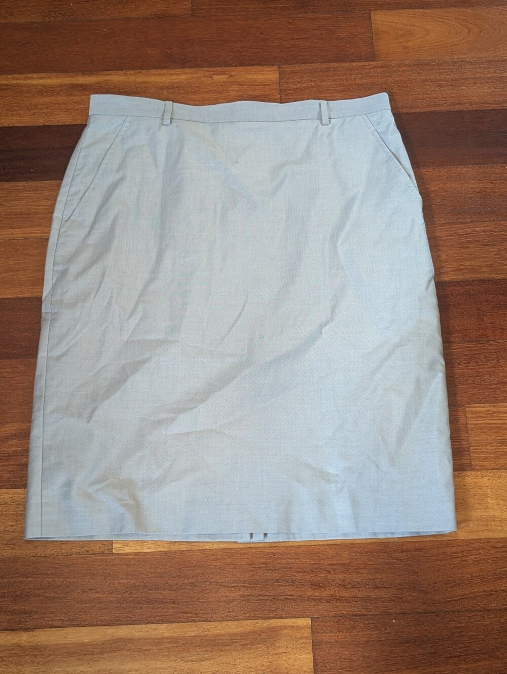 Brooks Brothers Classic Light Blue Pencil Skirt - Women